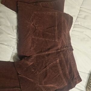 St. John's Bay Rich Burgandy Corduroy Trousers 34 X 29